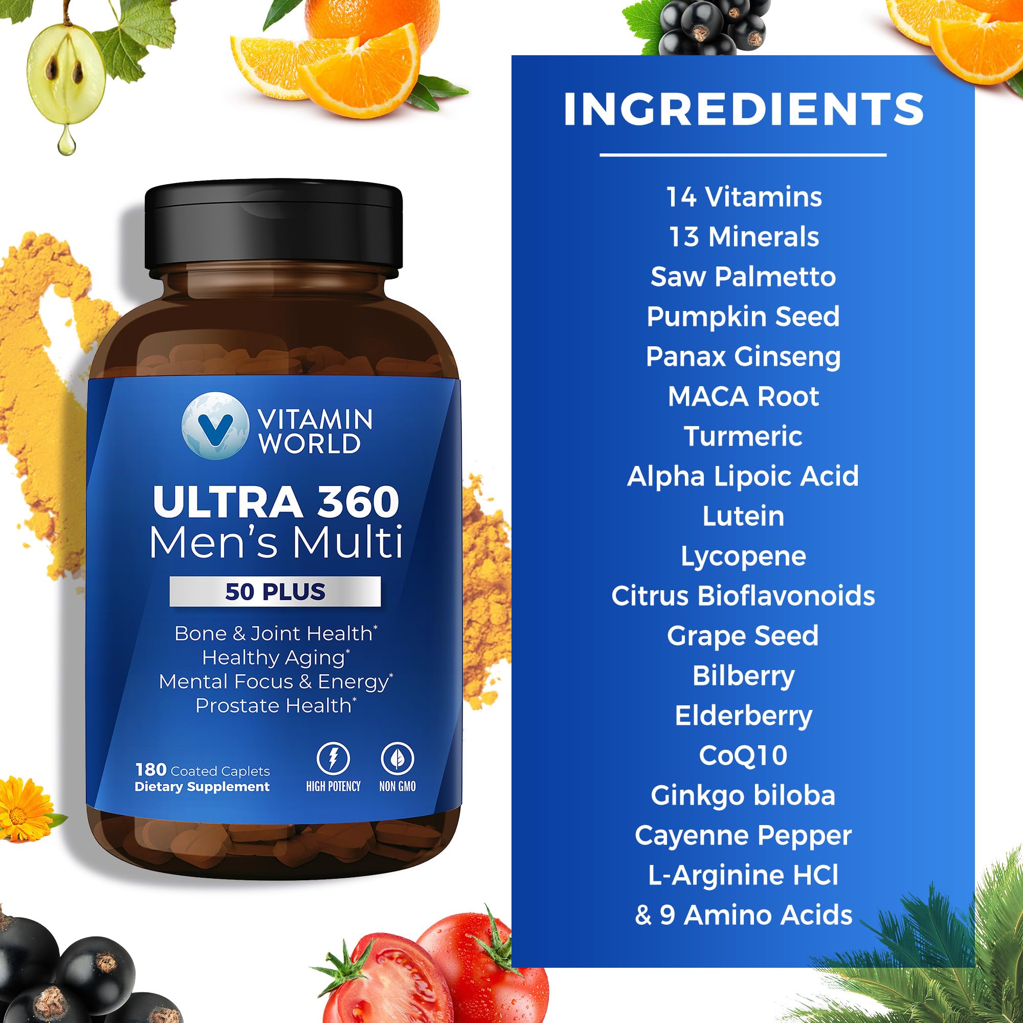 Vitamin World Ultra 360 Men 50+ blister pack for convenient supplementation