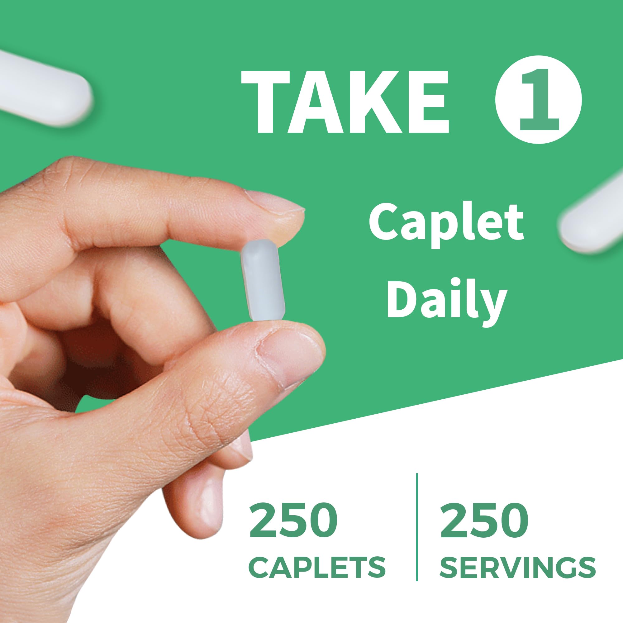 Vitamin World zinc bottle emphasizing easy daily use