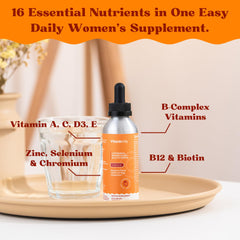 Vitaminally liposomal multivitamin mixed into a glass of water