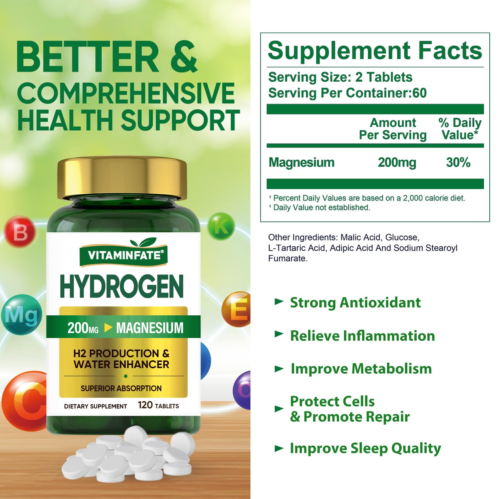 VITAMINFATE packaging and bottle showcasing convenient daily hydration options.