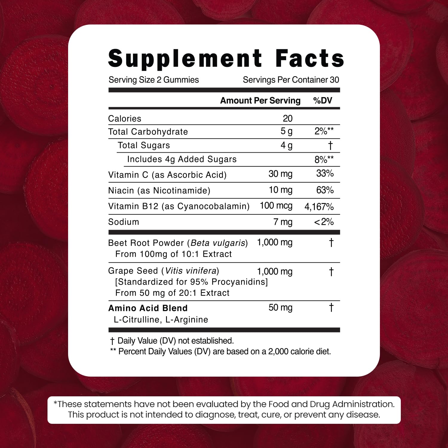 Made in USA badge on VITAMIZED Beet Root Gummies box