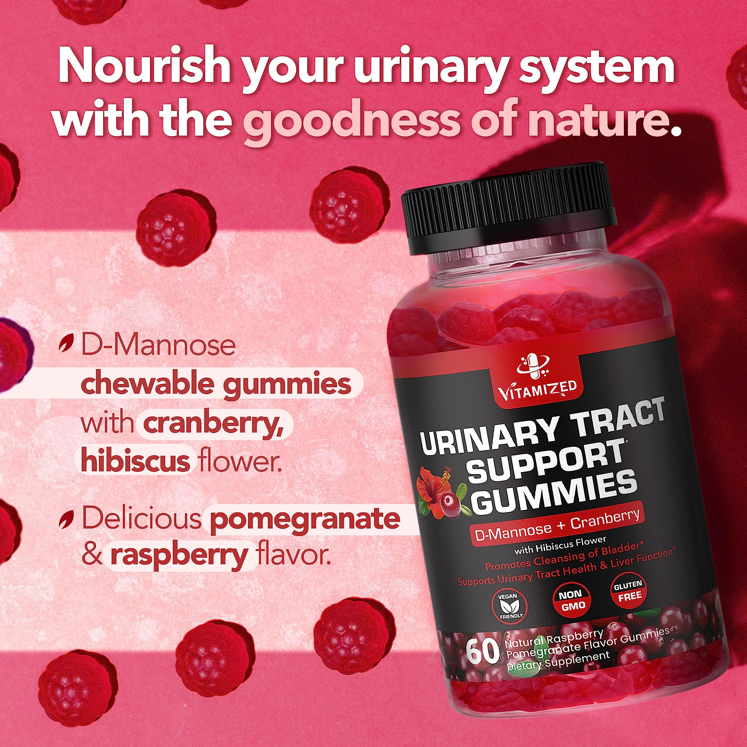 VITAMIZED gummies being dispensed for quick daily use.
