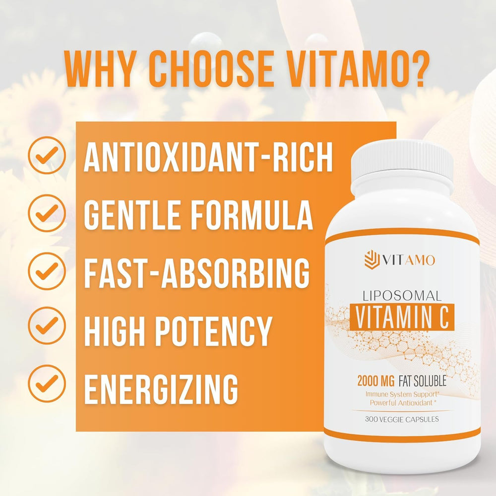 Vitamo Liposomal Vitamin C 2000mg made in USA badge