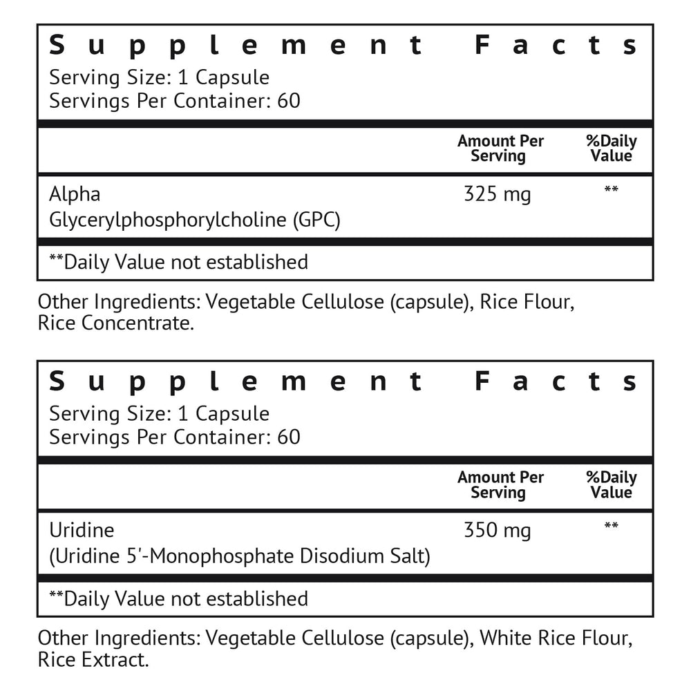VitaMonk Alpha GPC Capsules close-up highlighting bioavailable choline source.