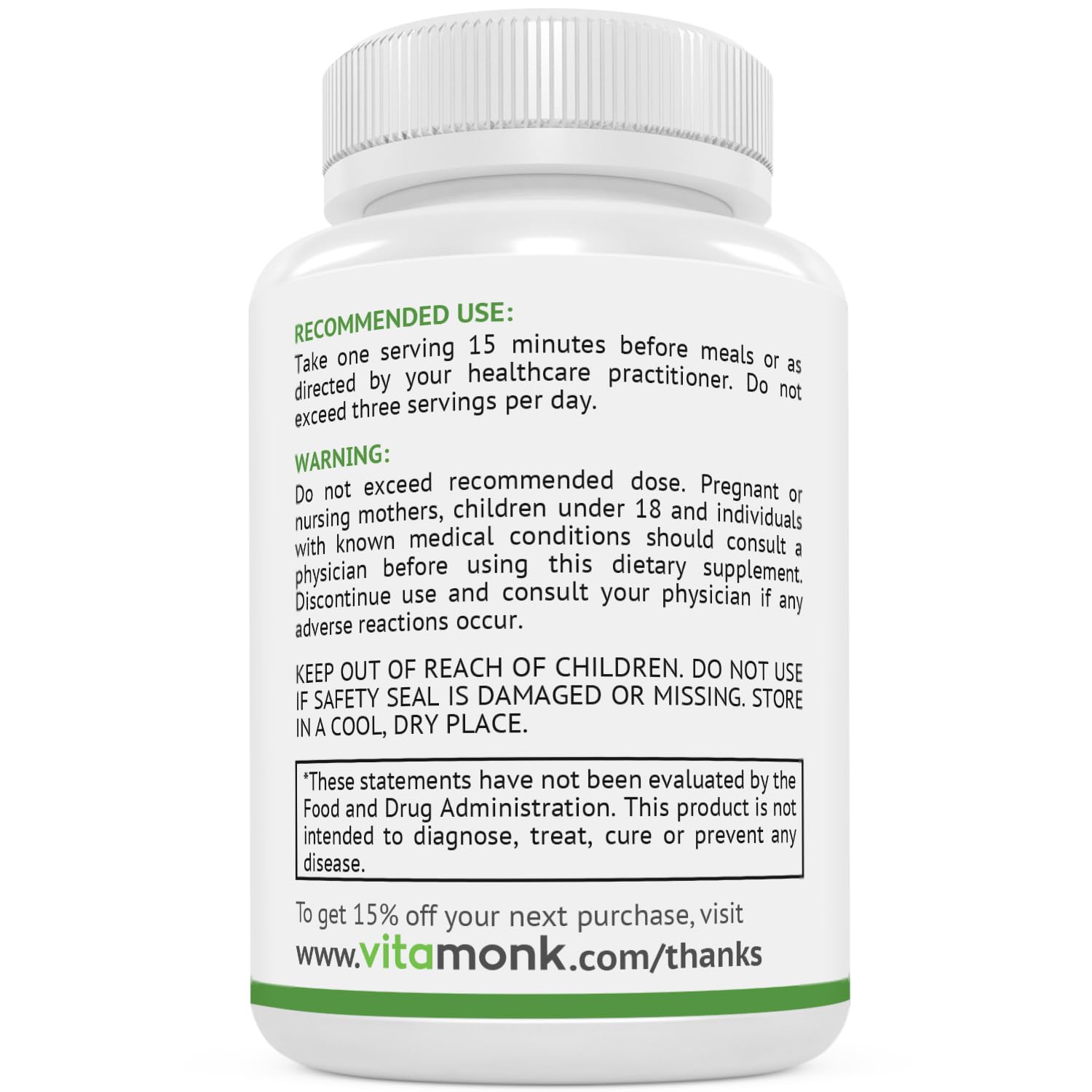 VitaMonk HistaResist digestive-support focus shown by capsule texture.