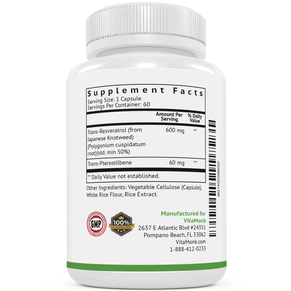 Pack of VitaMonk Resveratrol set against a subtle lifestyle backdrop.