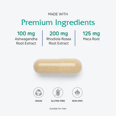 Vitanica Adrenal Assist label detail highlights nutrients for adrenal function