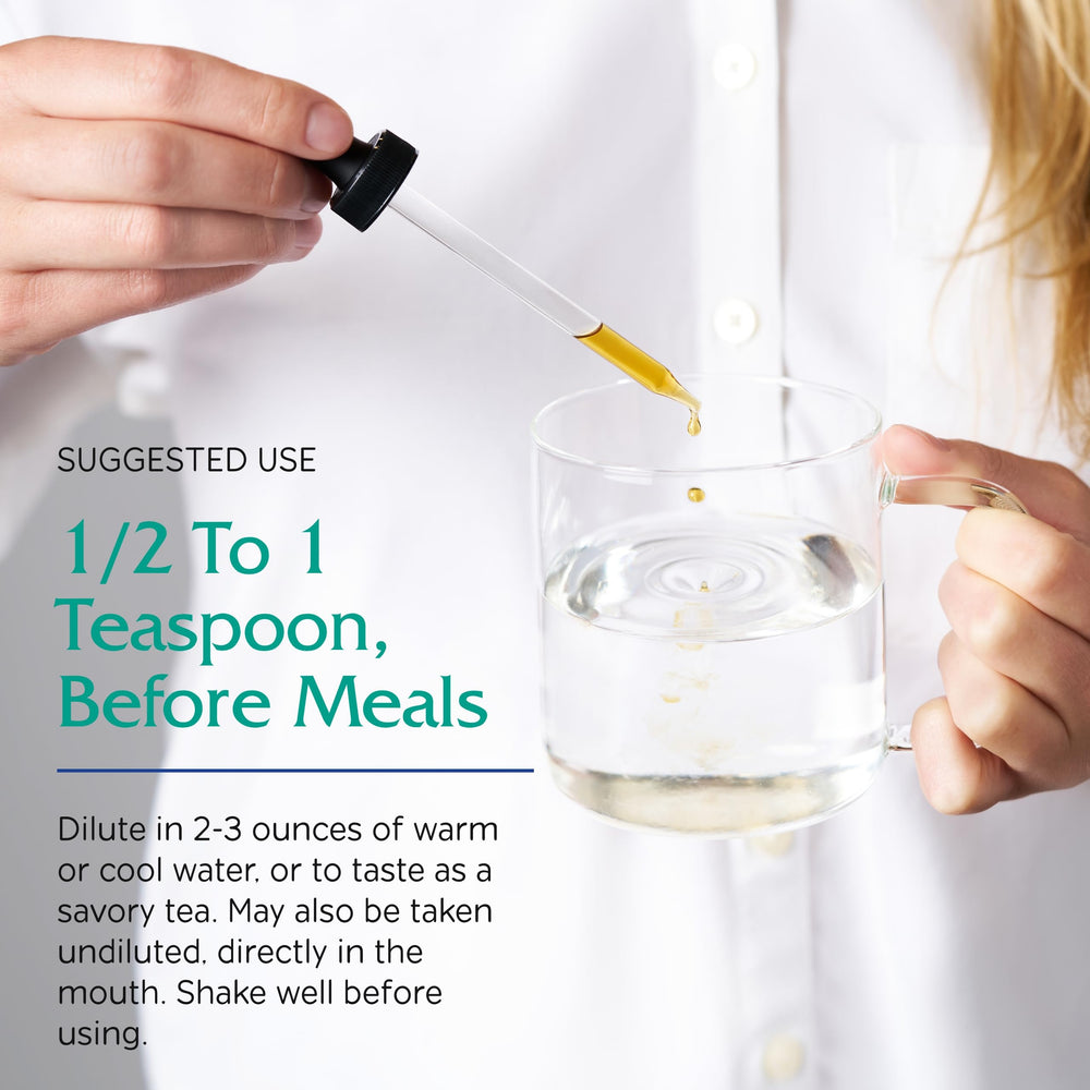 Vitanica Bitters Tonic allergen-free formulation supports sensitive users.