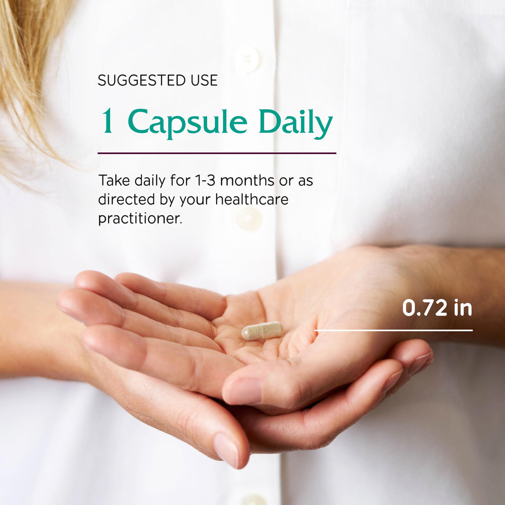 Vitanica Chaste Tree Berry health product on desk emphasizes cycle support and well-being.