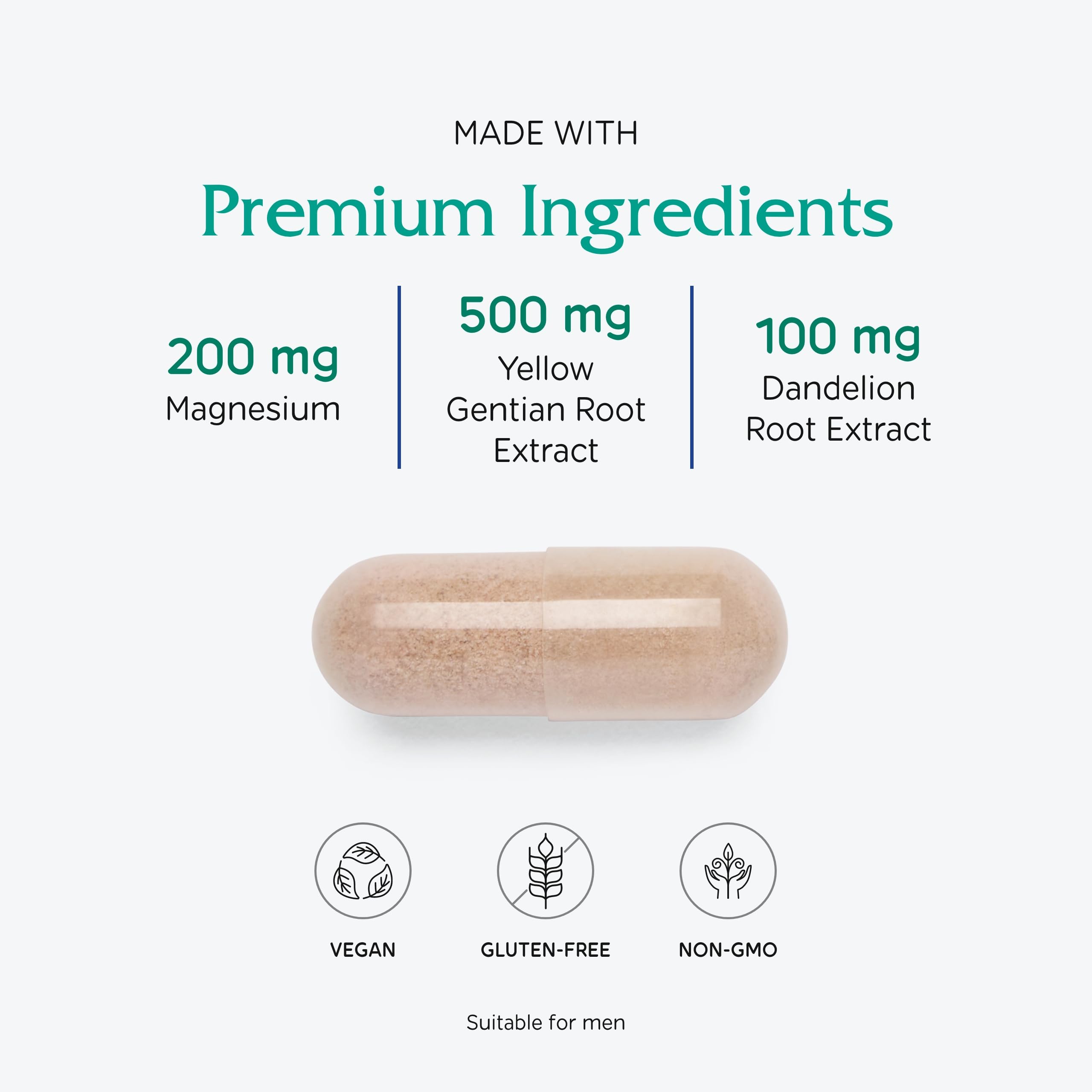 Vitanica packaging box illustrating discreet daily digestive support