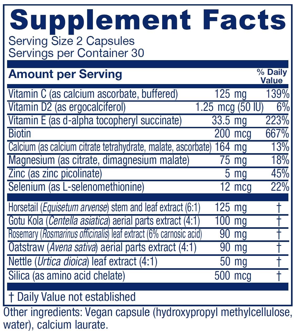 Closeup of Vitanica Luminous capsules for vegan wellness support