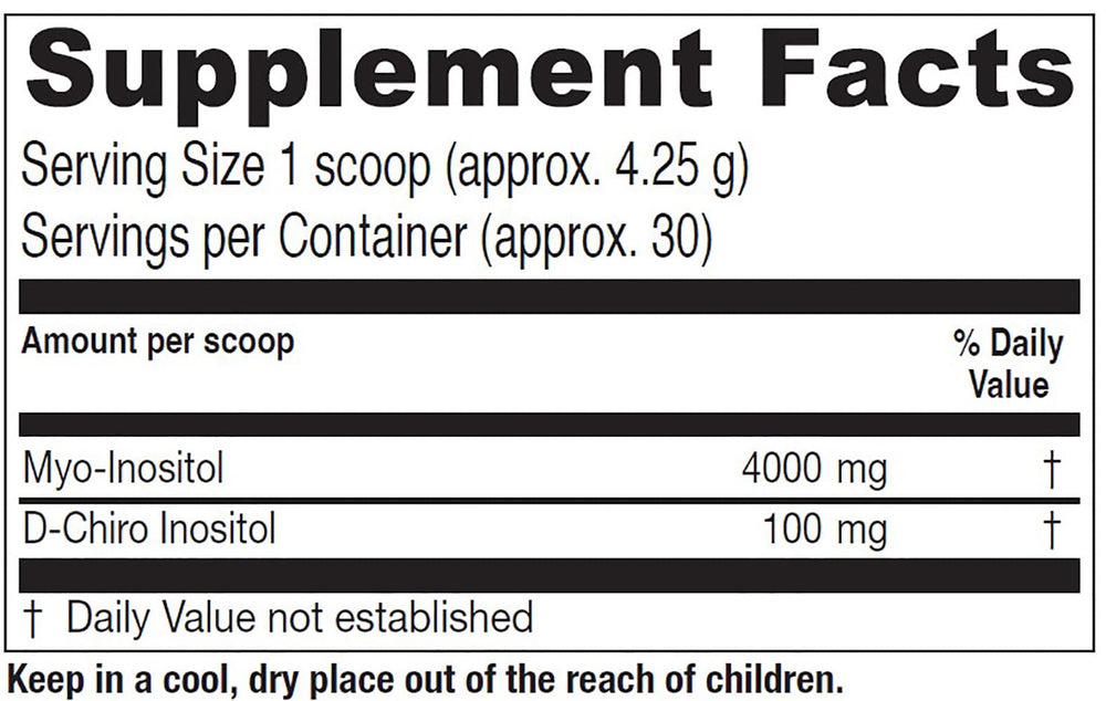 Vitanica Optinositol scoop demonstrates simple daily dosage for consistent intake.