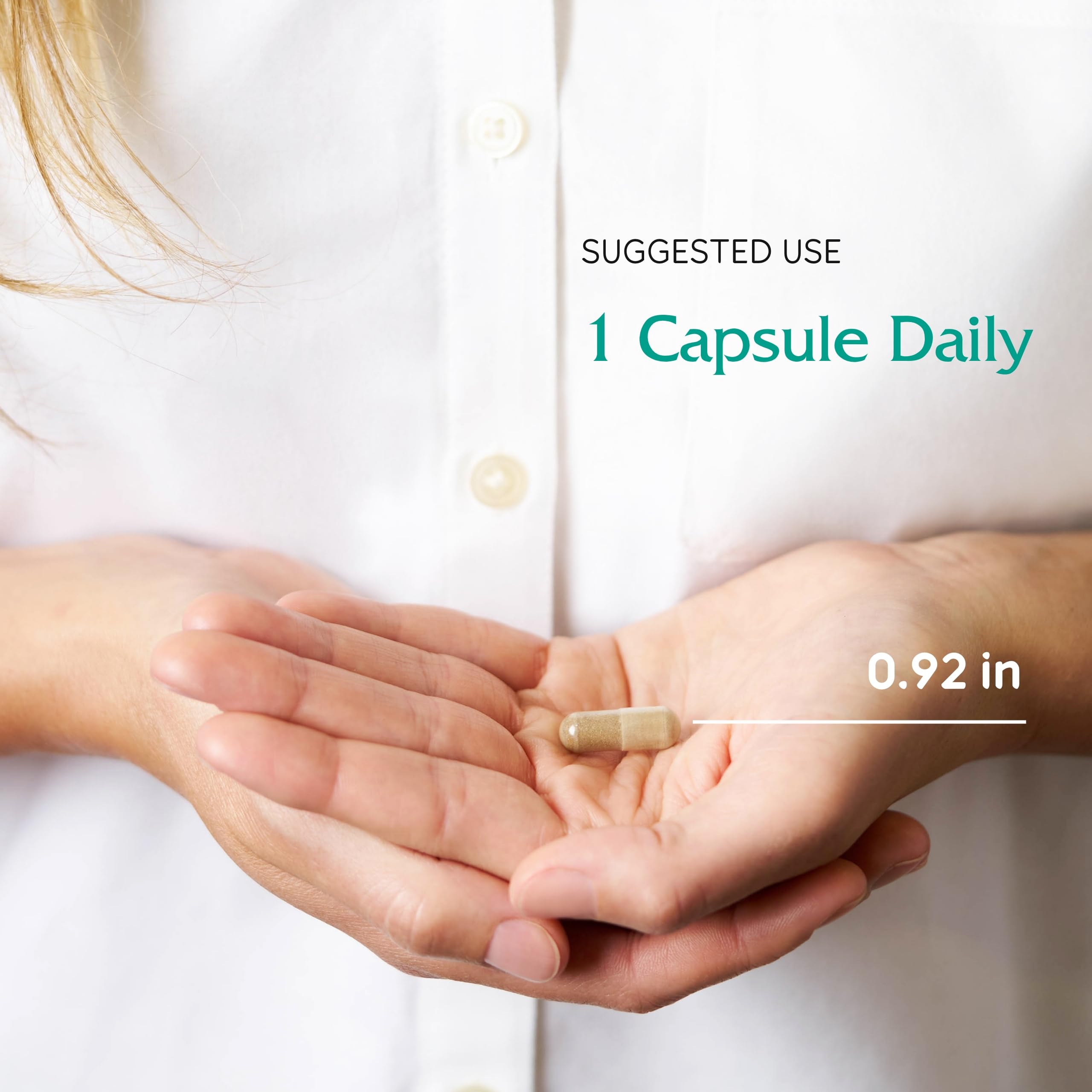 Vitanica Red Clover packaging notes vegan, non-GMO, gluten-free profile