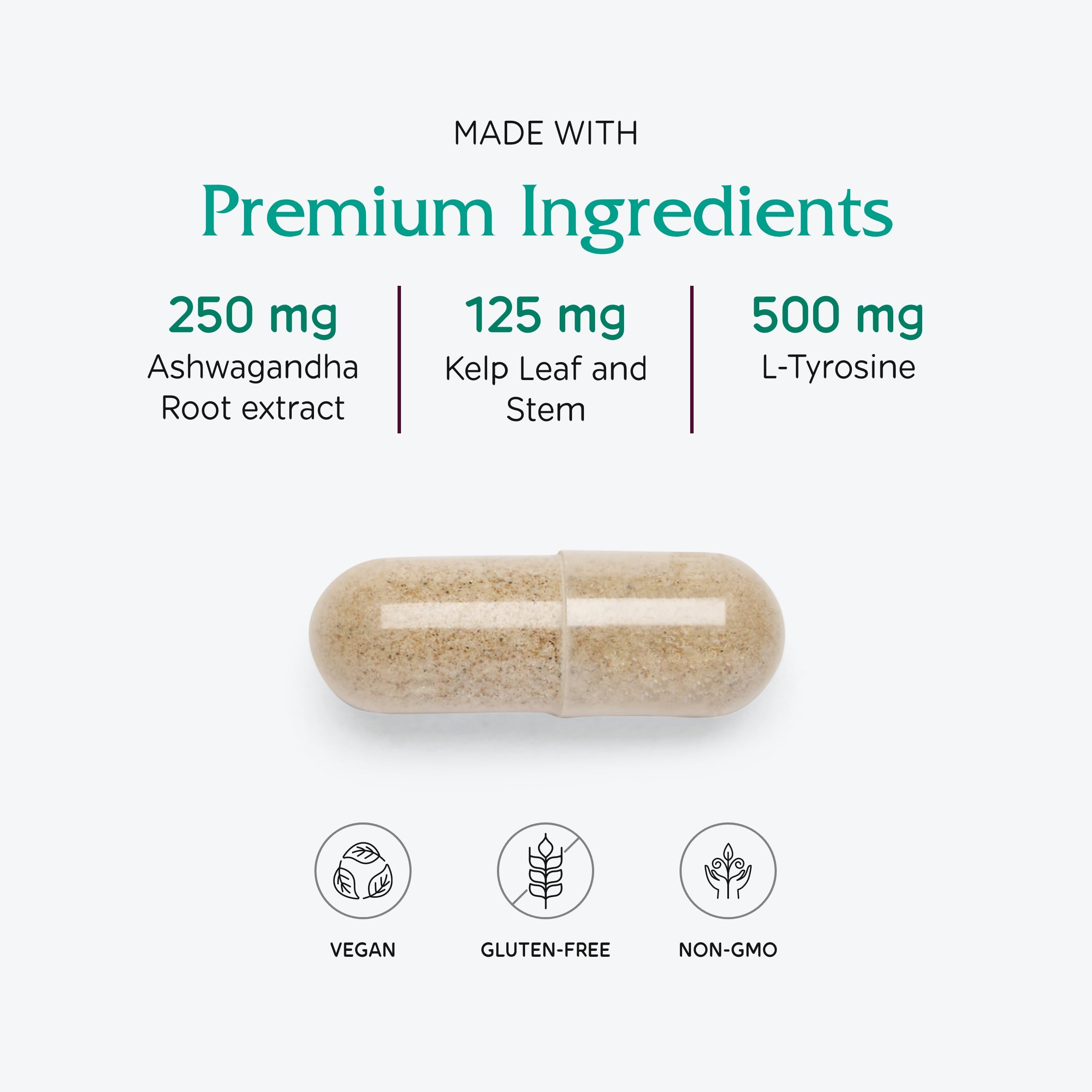 Vitanica ThyroFem vegan formulation suitable for vegetarians and vegans