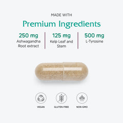 Vitanica ThyroFem vegan formulation suitable for vegetarians and vegans