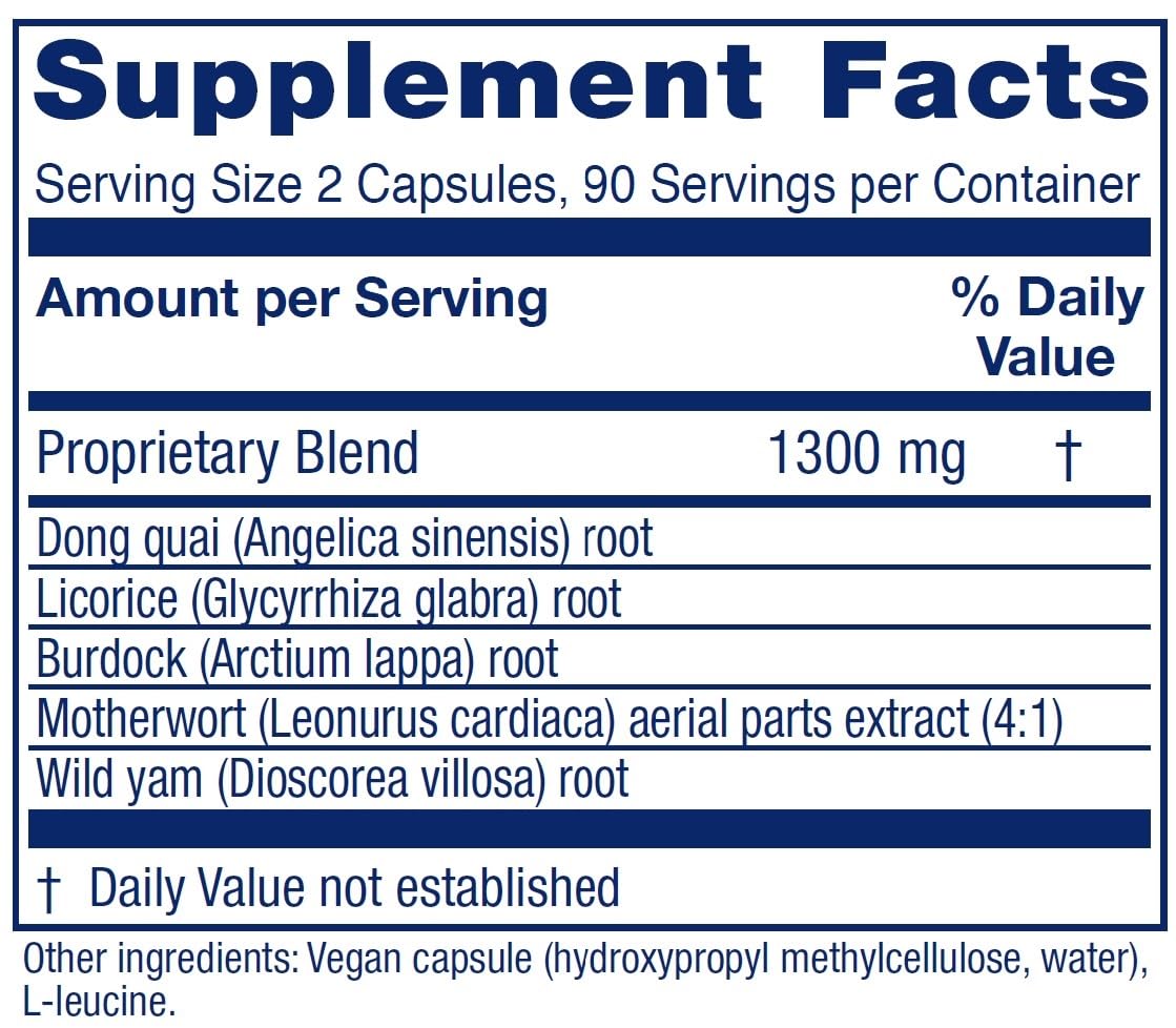 Vitanica Women's Phase II capsules offer gentle daily relief for symptoms.