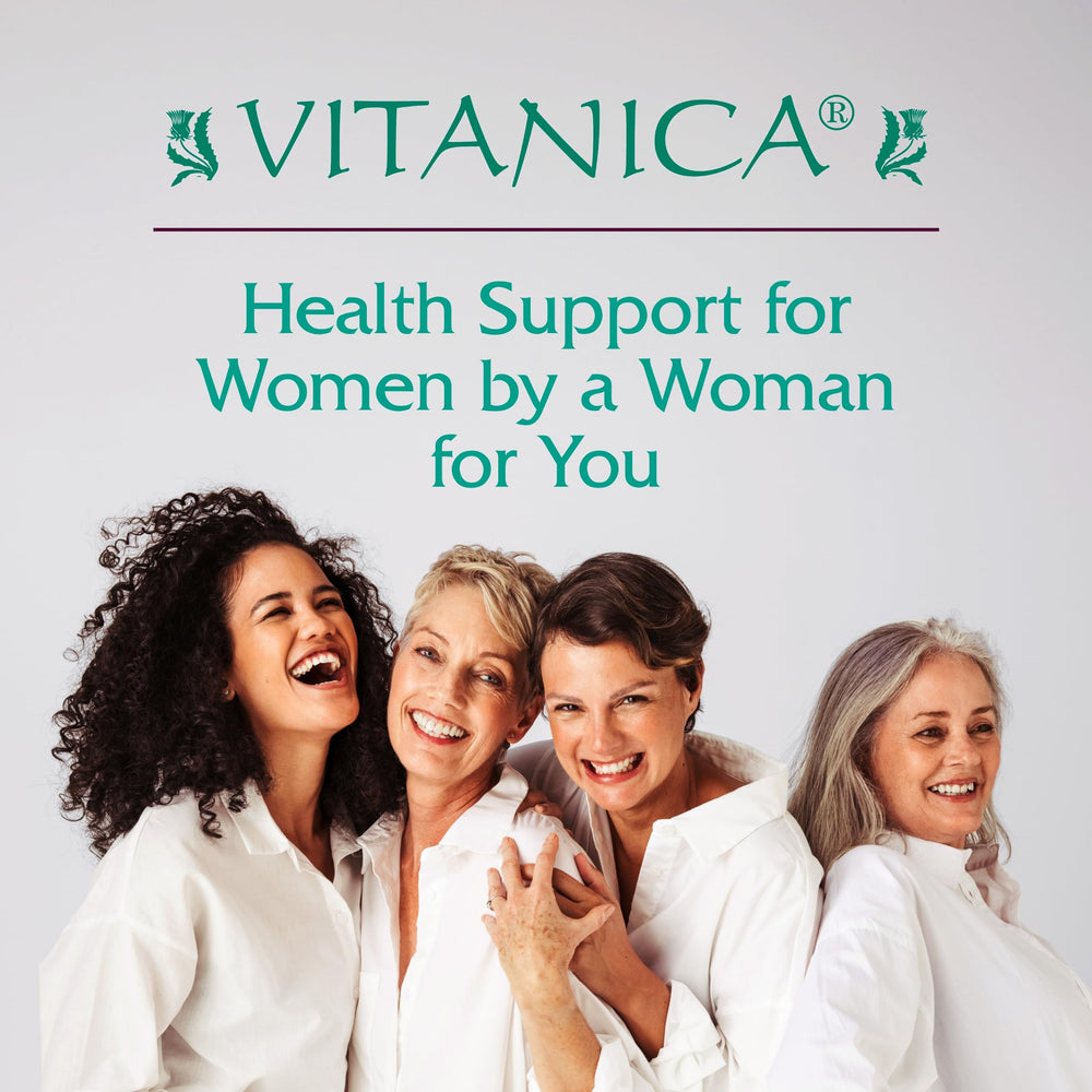 Vitanica Women's Phase II capsules shown for easy daily use.
