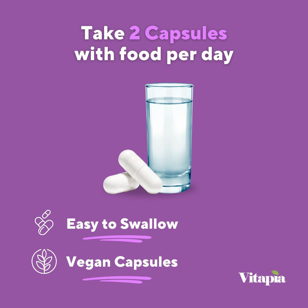 Vitapia bottle shown on a kitchen counter for daily use.