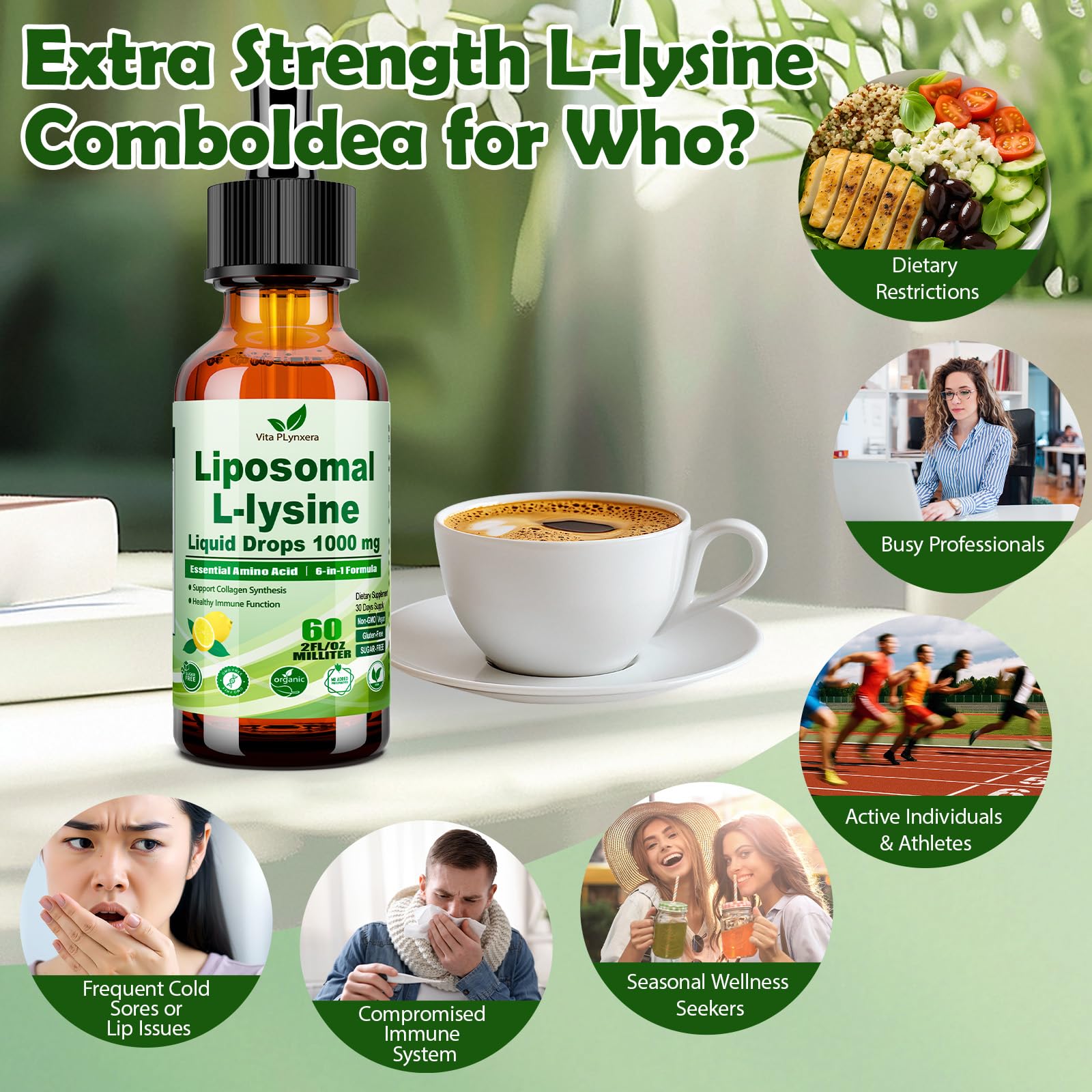 Vita PLynxera vegan-friendly non-GMO supplement for everyday use.