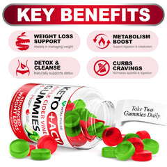 Vital Pulse ACV Gummies apple flavor label highlights natural ingredients