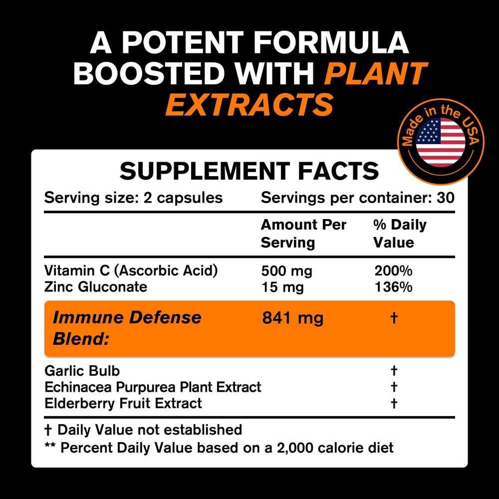VitaRaw immune capsules close-up for convenient daily immune support.