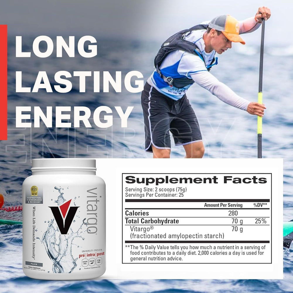 Vitargo athlete using the powder for rapid fueling during training.