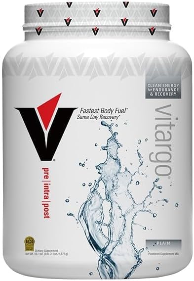 Vitargo glass with prepared drink delivering steady energy during workouts.