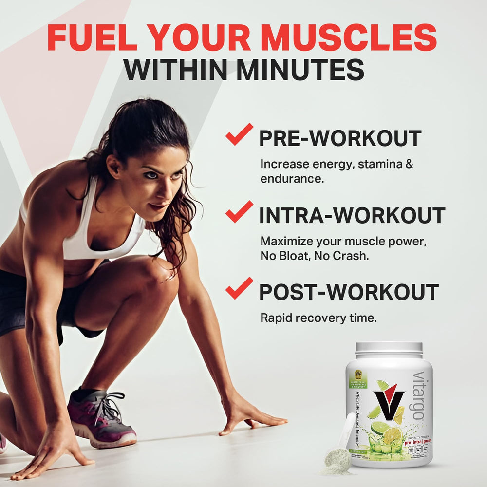Vitargo Lemon & Lime USA-manufactured powder signals quality and purity.