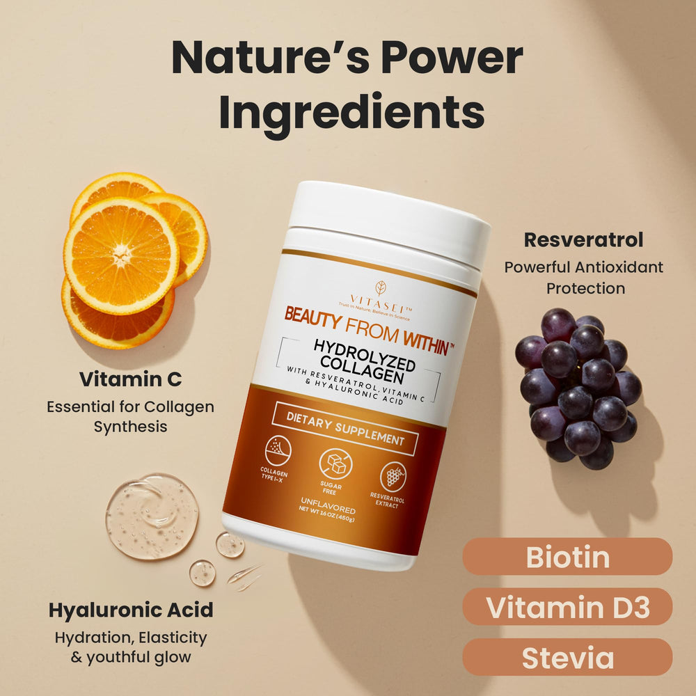 VITASEI collagen powder in a shaker blends easily for a seamless shake.