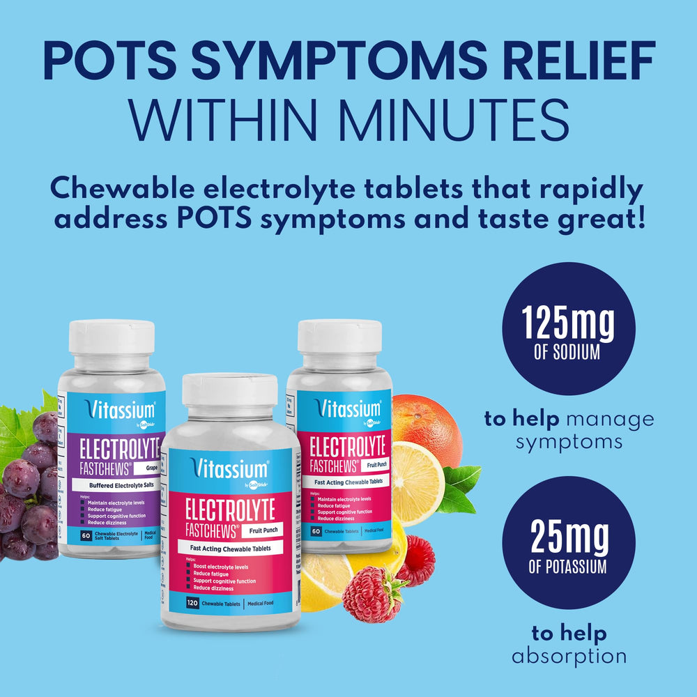 Vitassium FastChews potssupport chew helps maintain balance during demanding days.