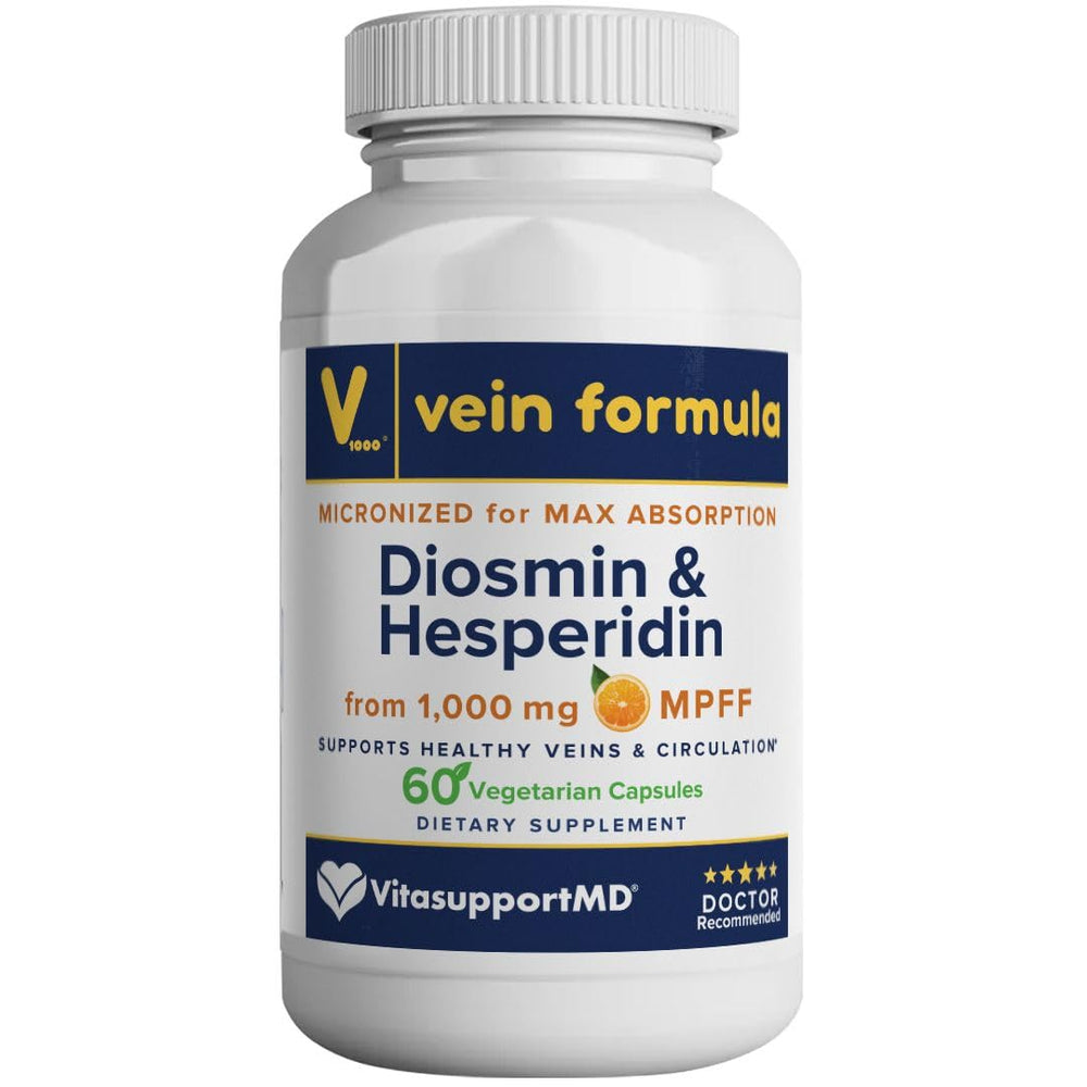 VITASUPPORTMD Vein Formula bottle ready for daily leg vein support.