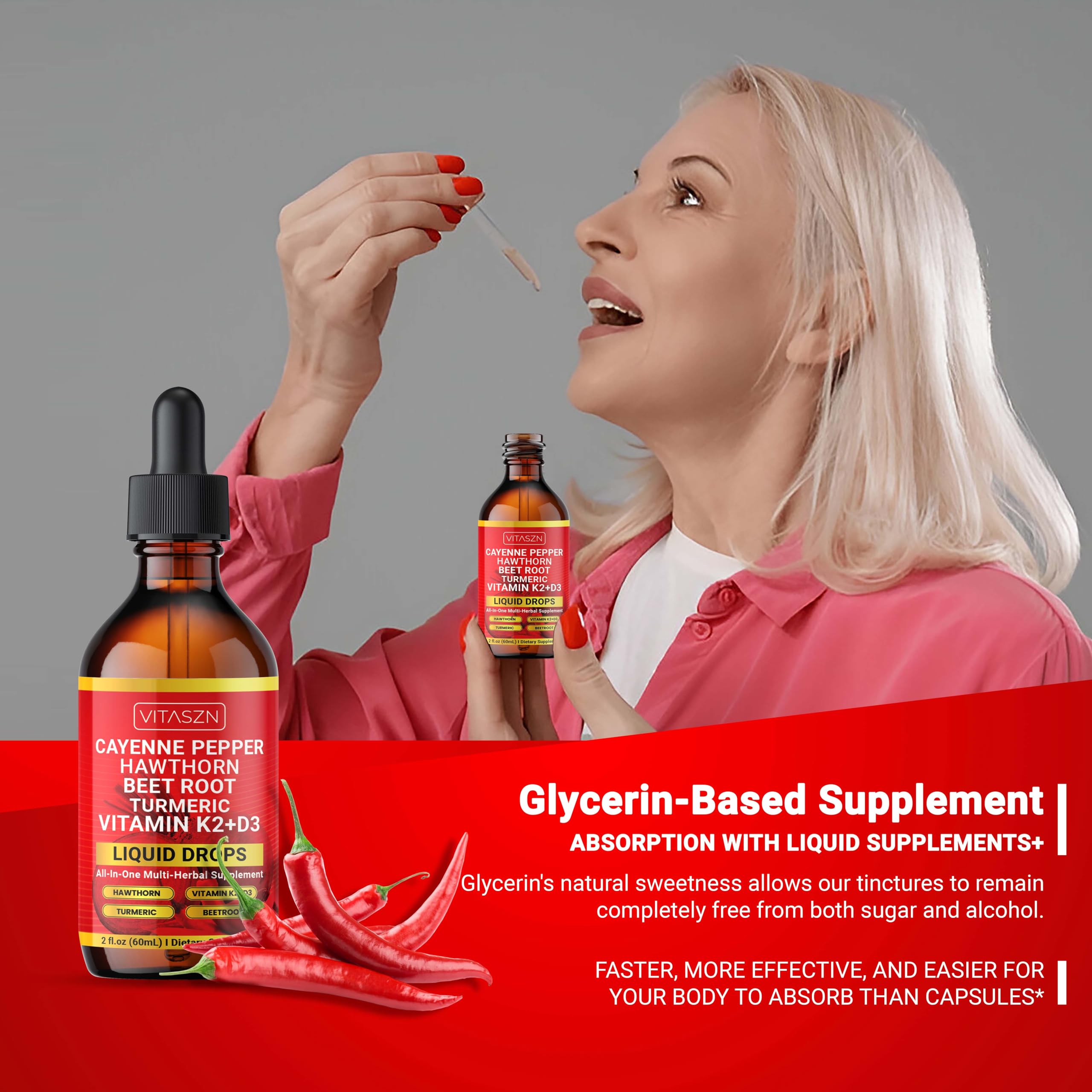 VITASZN Beet Root powder adds natural color and energy appeal.