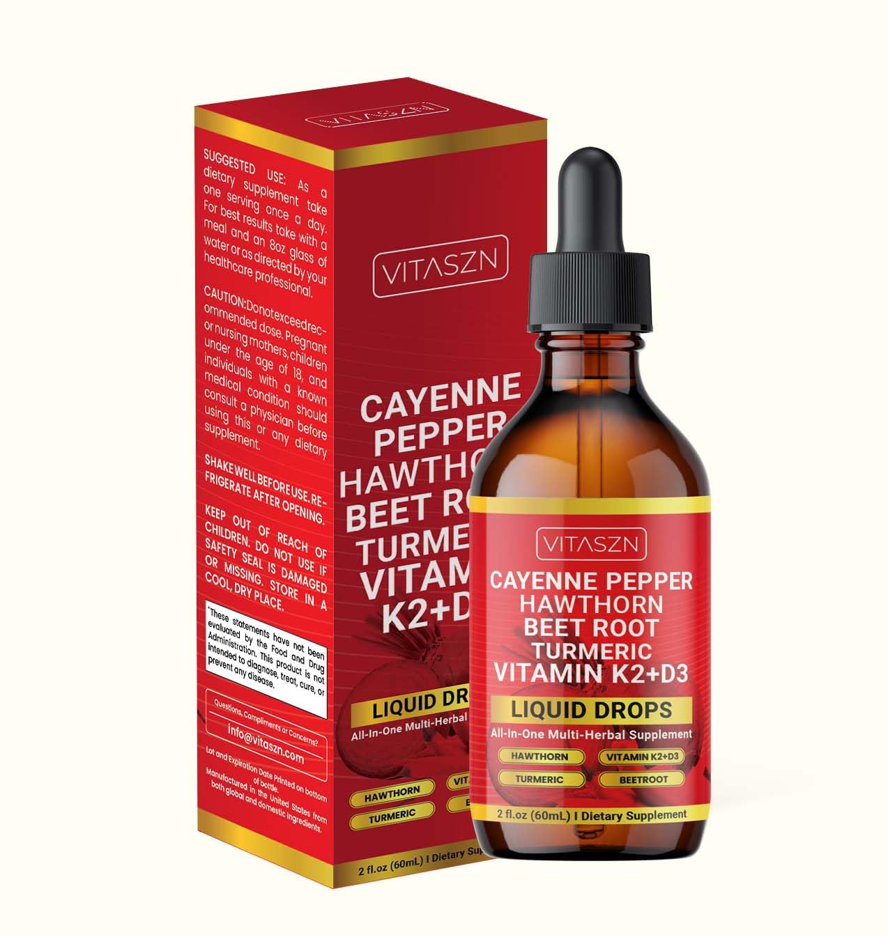 VITASZN Panax Ginseng root bottle showing energizing plant extract.