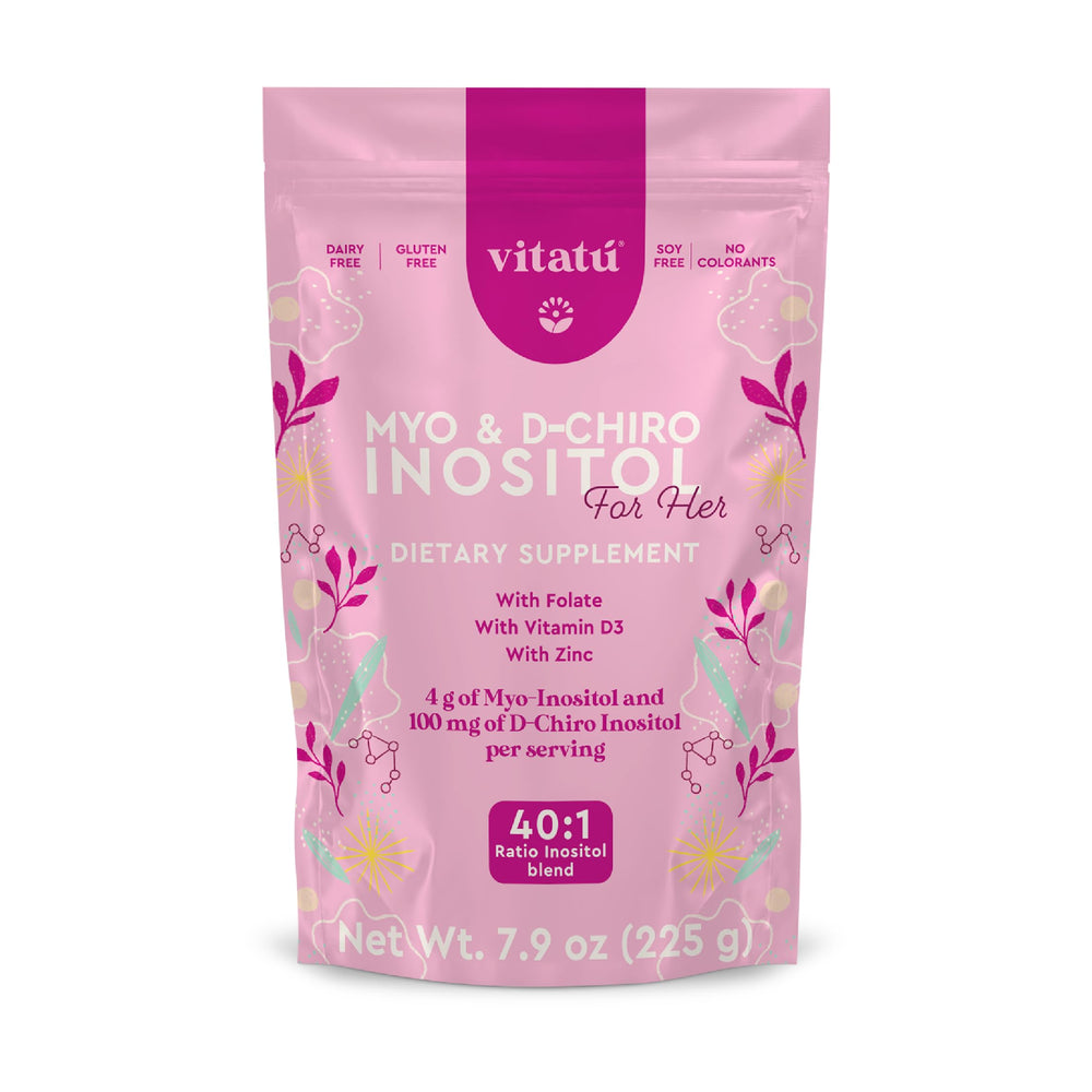 Vitatú Myo-Inositol & D-Chiro Inositol 40:1 bottle for daily balance.