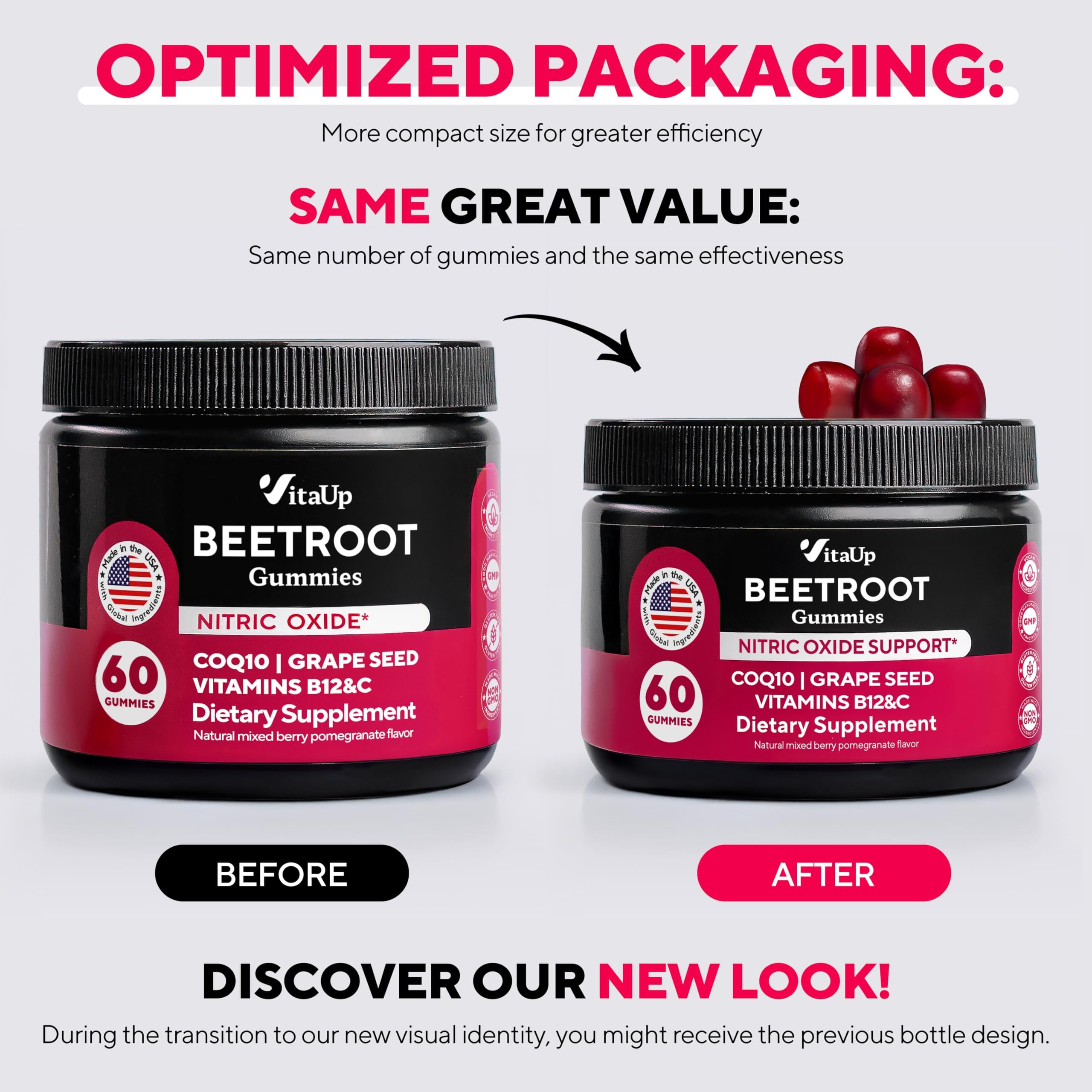 VitaUp beet root gummies ready-to-chew image for easy daily routine.