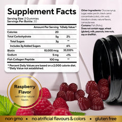 Collagen-enriched VitaUp Biotin Gummies visually shown for skin hydration support