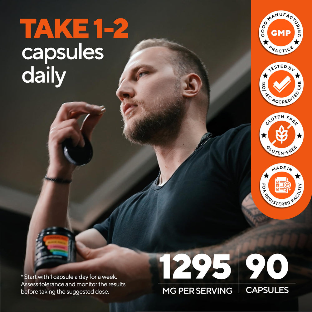 Two VitaUp Tongkat Ali capsules taken as part of daily routine