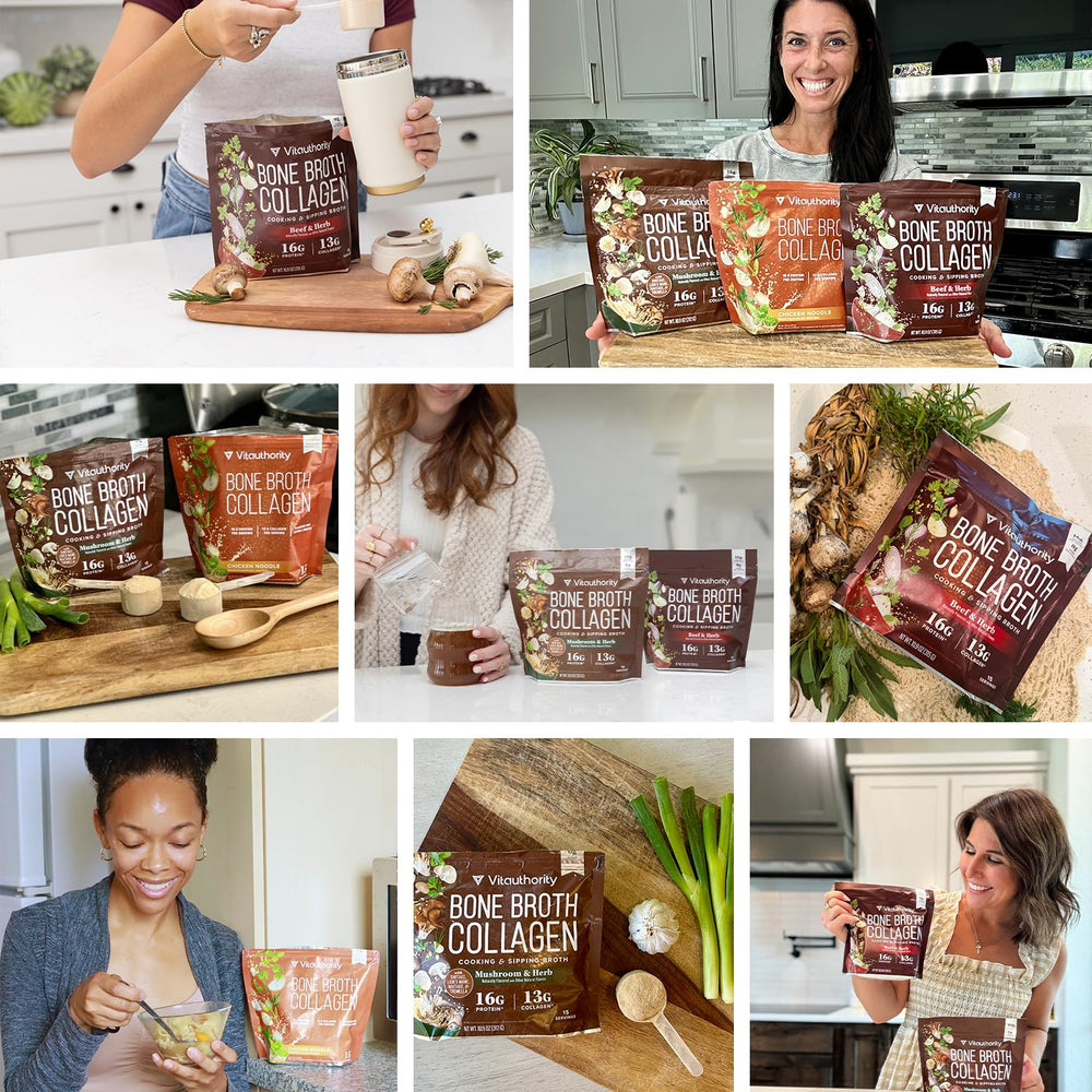 Beef-flavored broth powder enhancing a hearty stew