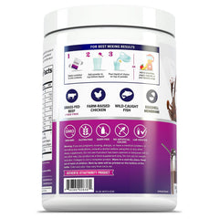 Vitauthority collagen powder dissolving in water for a smooth drink