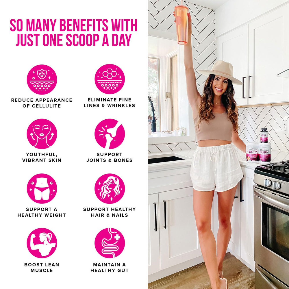 Close-up of tub lid and label emphasizing collagen peptides and beauty benefits.