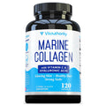 Vitauthority Marine Collagen Capsules with Hyaluronic Acid & Vitamin C | 2,000mg per Serving | Skin, Hair & Joint Support | 30 Servings