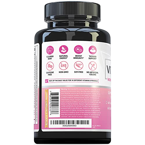 Vitauthority Multivitamin Women tablets on a clean display for everyday wellness