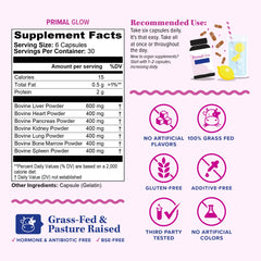 Vitauthority Primal Glow heart capsules for daily vitality.