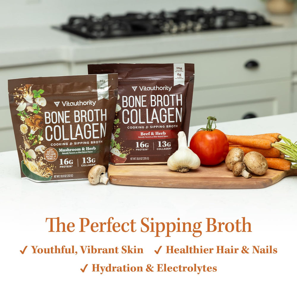 Real-food ingredients from Vitauthority slow-simmered broth