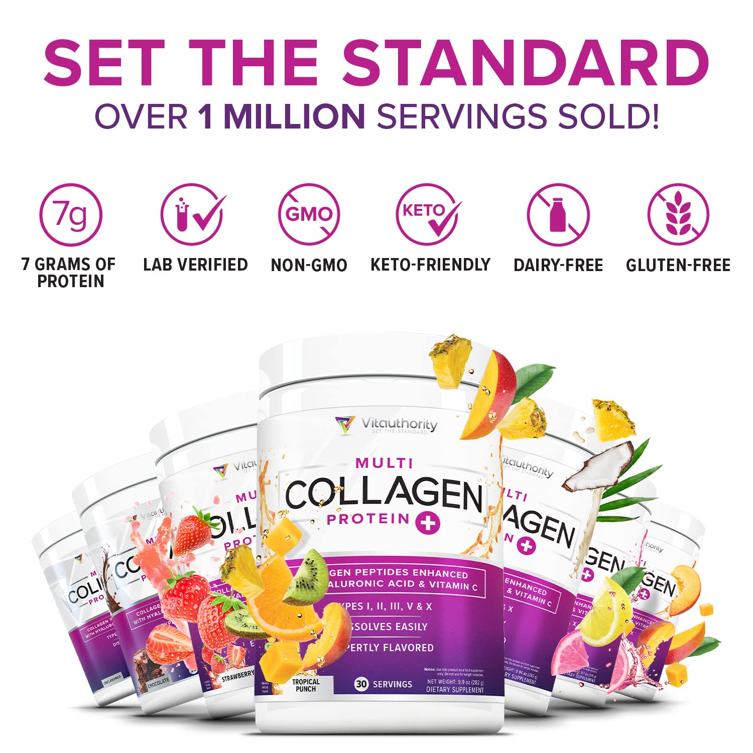 Woman adding Vitauthority collagen to her daily routine.