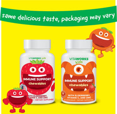 VitaWorks Kids Elderberry mixed-berry flavor chews are kid-friendly.