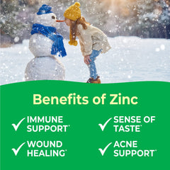 VitaWorks Kids Zinc 15 mg, etiqueta vegana certificada para tranquilidad.