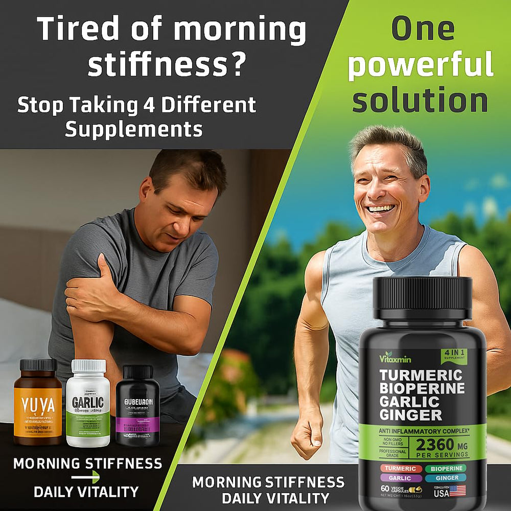 Vitaxmin veggie capsules in packaging for vegan, non-GMO formula.