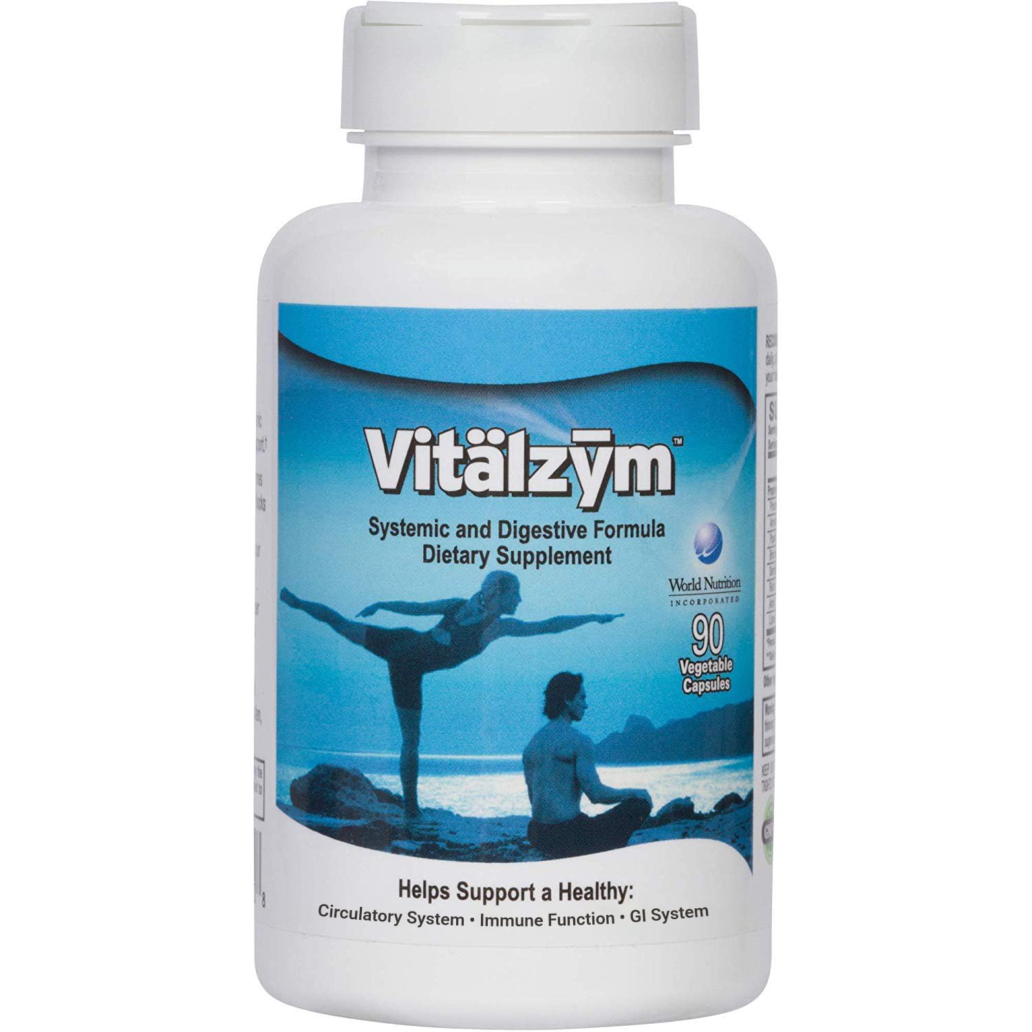 VITÄLZYM digestive enzymes bottle for daily use supports comfortable digestion on the go