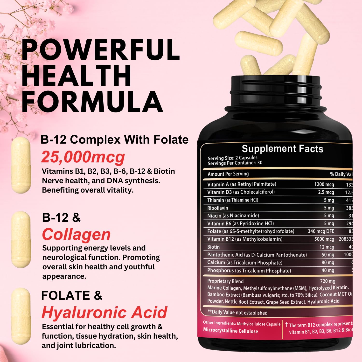 VITBOOST gluten-free label emphasizes allergen-free supplement.